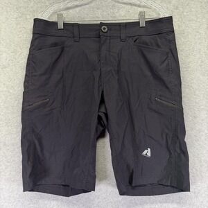 Eddie Bauer First Ascent Shorts Mens 36 Black Hiking Trail Quick Dry Stretch
